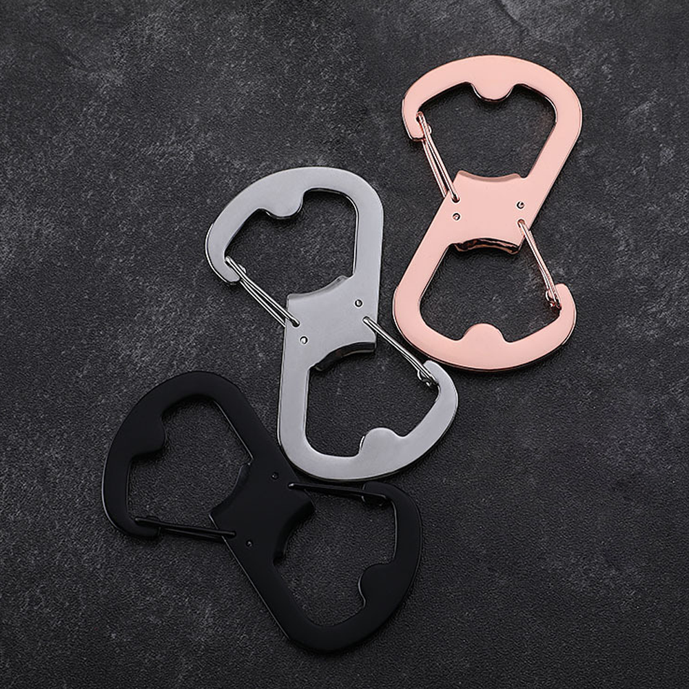 Carabiner with Double-Sided Bottle Openers 2