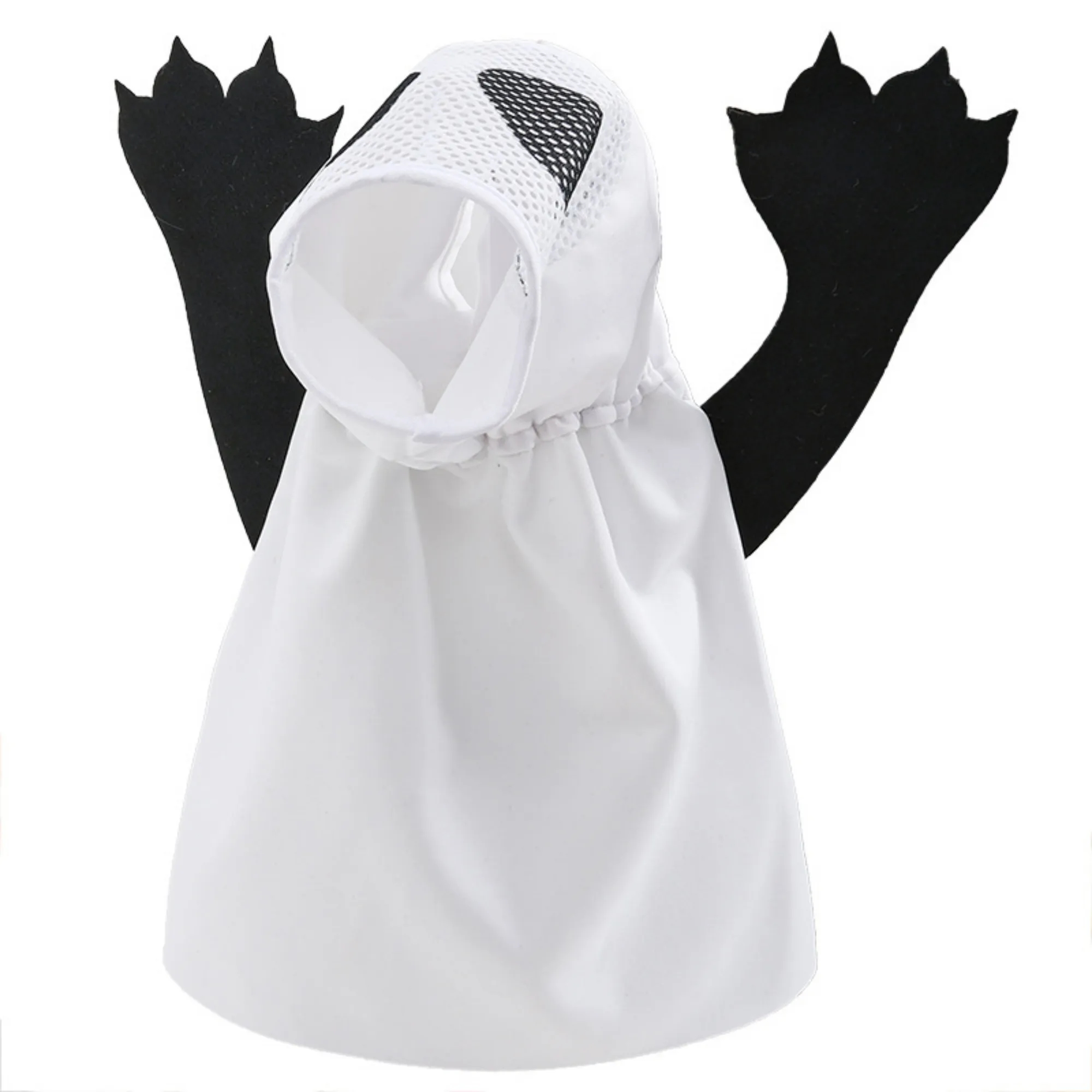 Pet Halloween ghost transformation costume 4