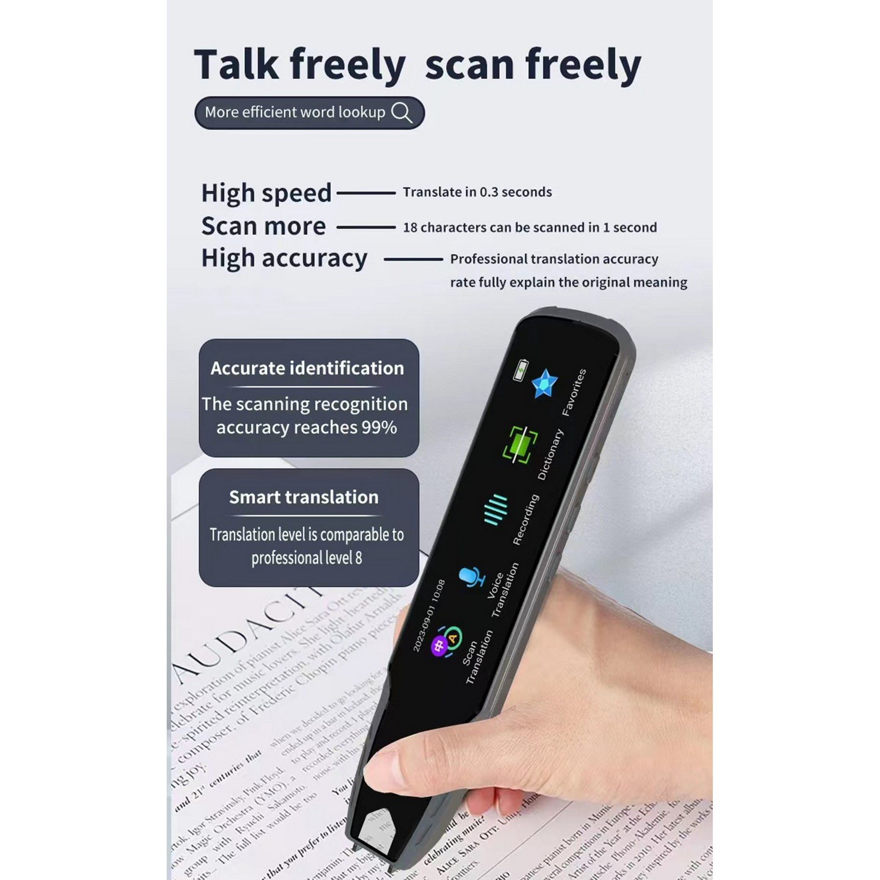 Upgraded Scan Read Write Translation Pen 112 Language Translation 3