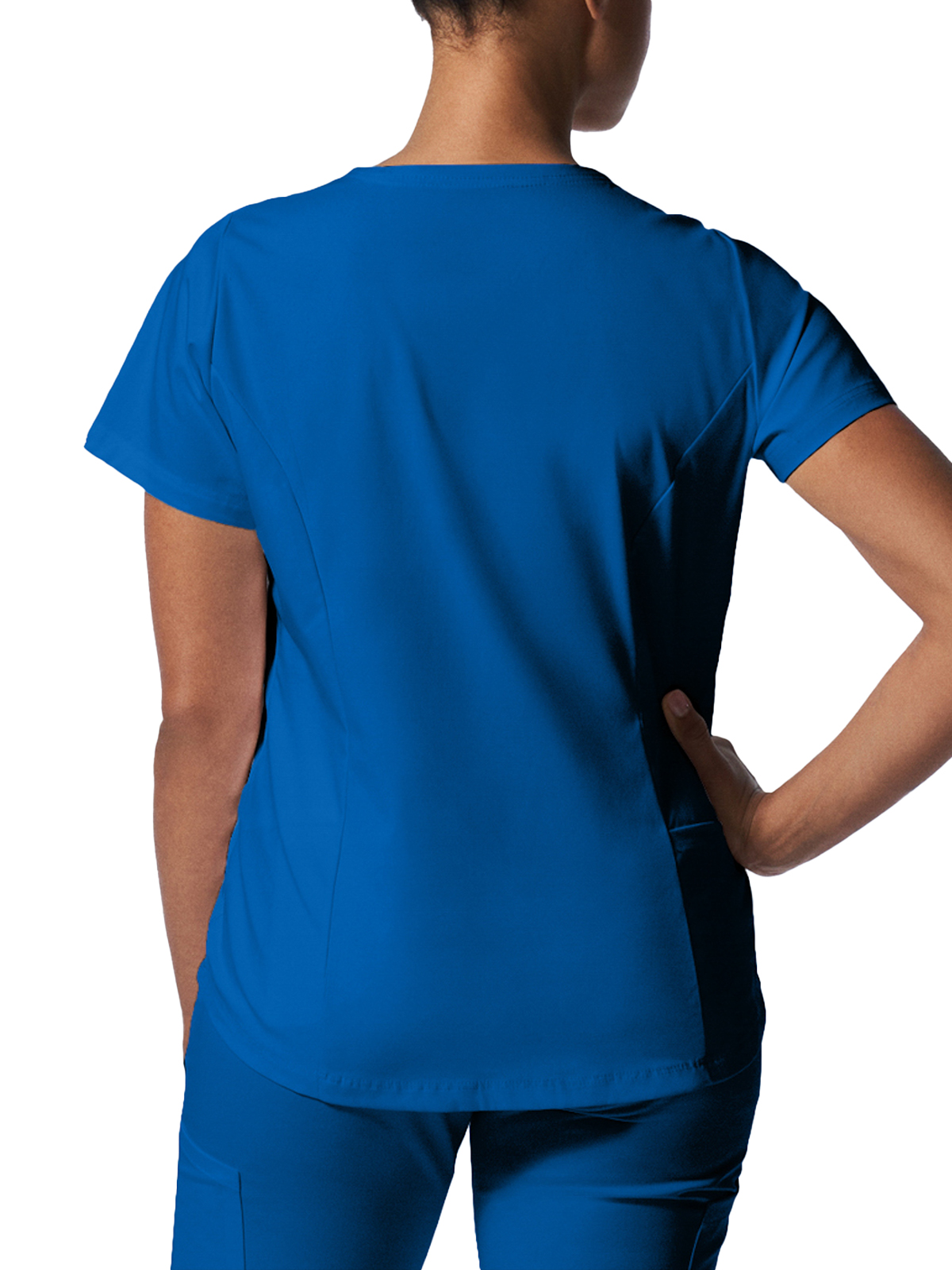 Landau - ProFlex - Women's Two-Pocket Back Princess Seamed V-Neck Top 10