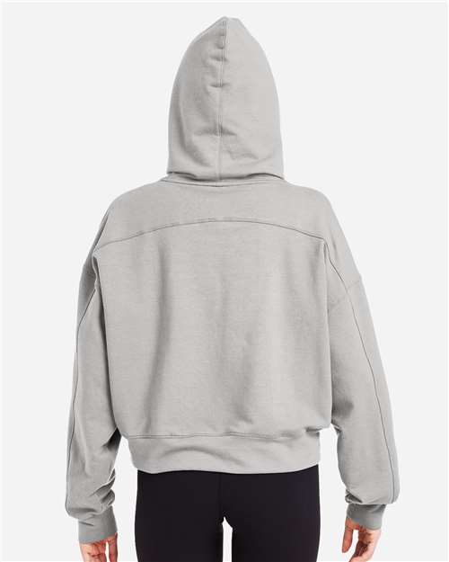Women's Vintage Oversized Cropped Hooded Sweatshirt - PDP1725 17