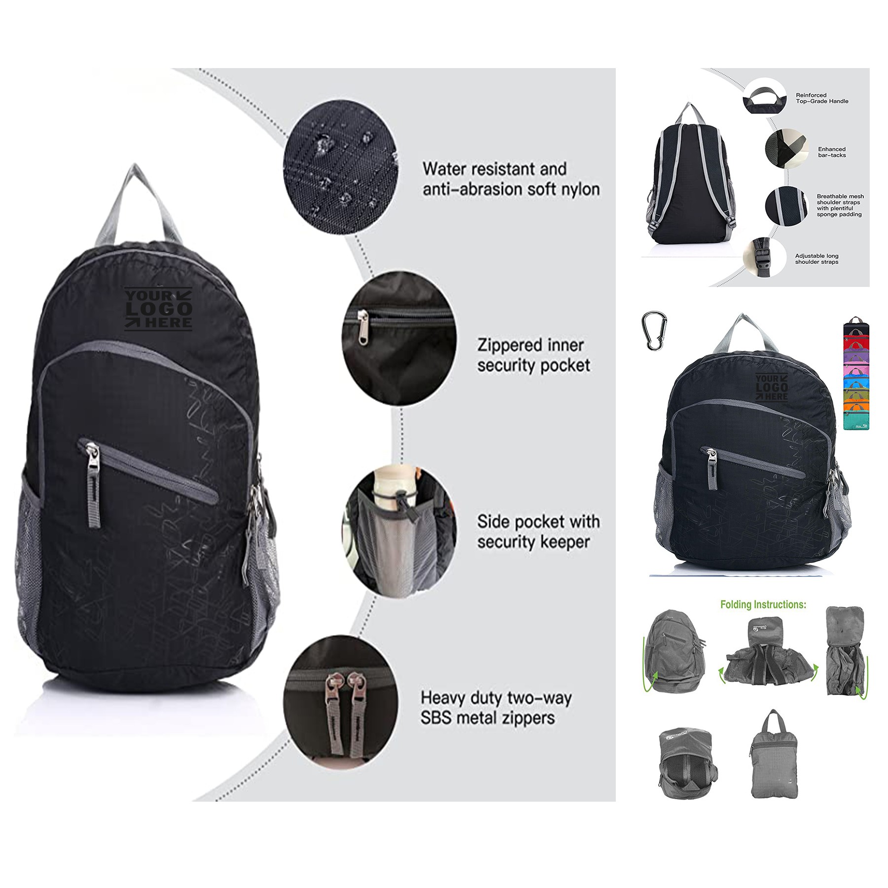 Handy Lightweight Travel Hiking Backpack 3