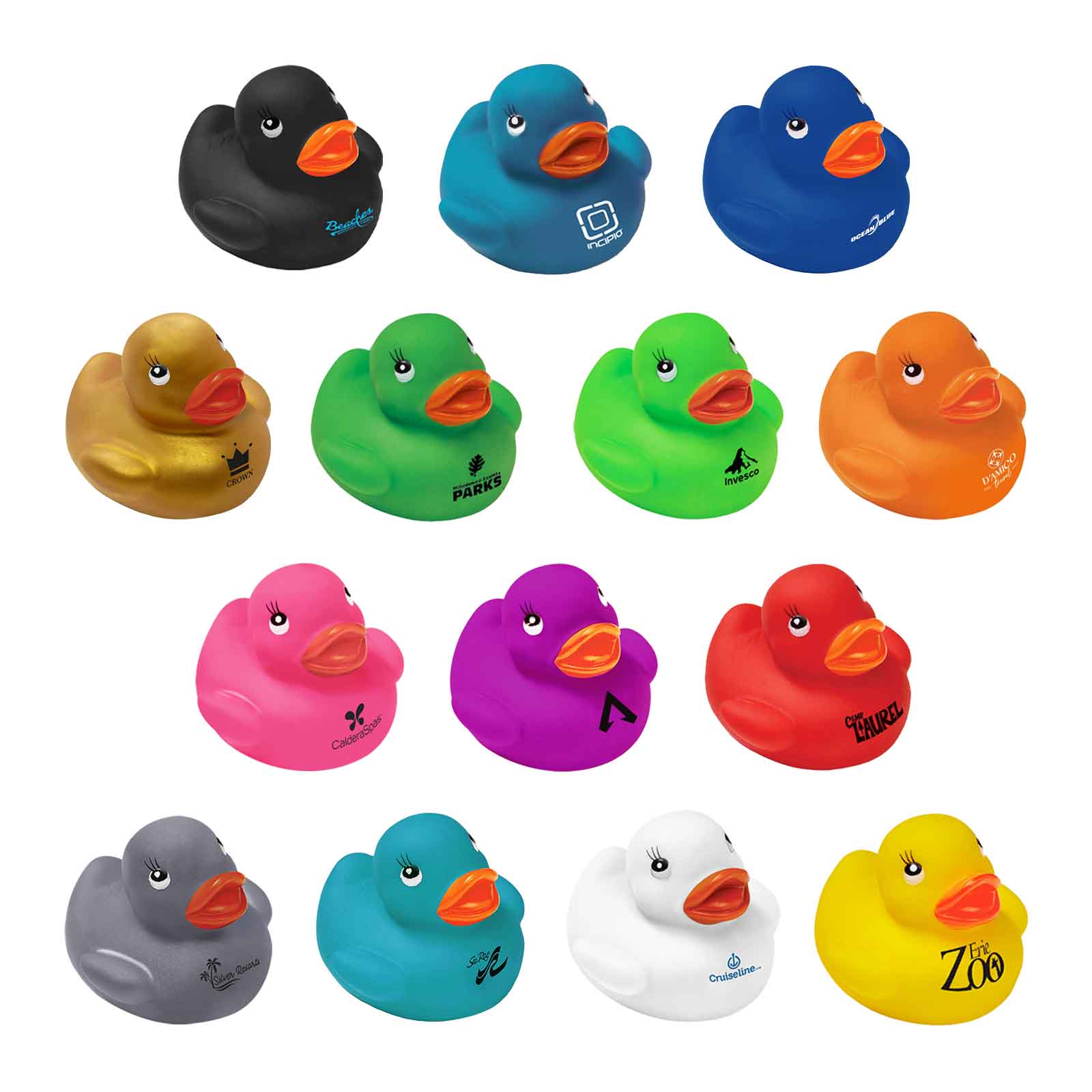 2" Colorful Rubber Ducks 61