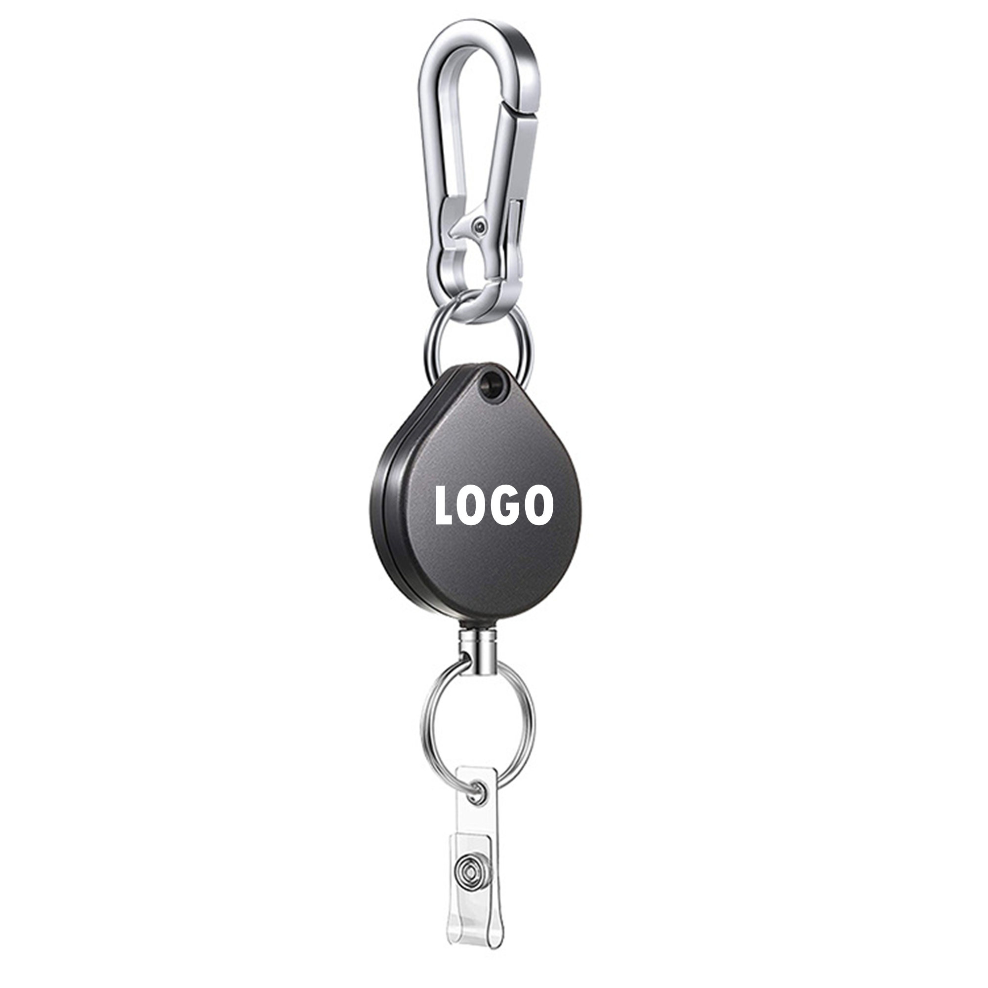 Retractable Badge Holder Reel And Keychain 2