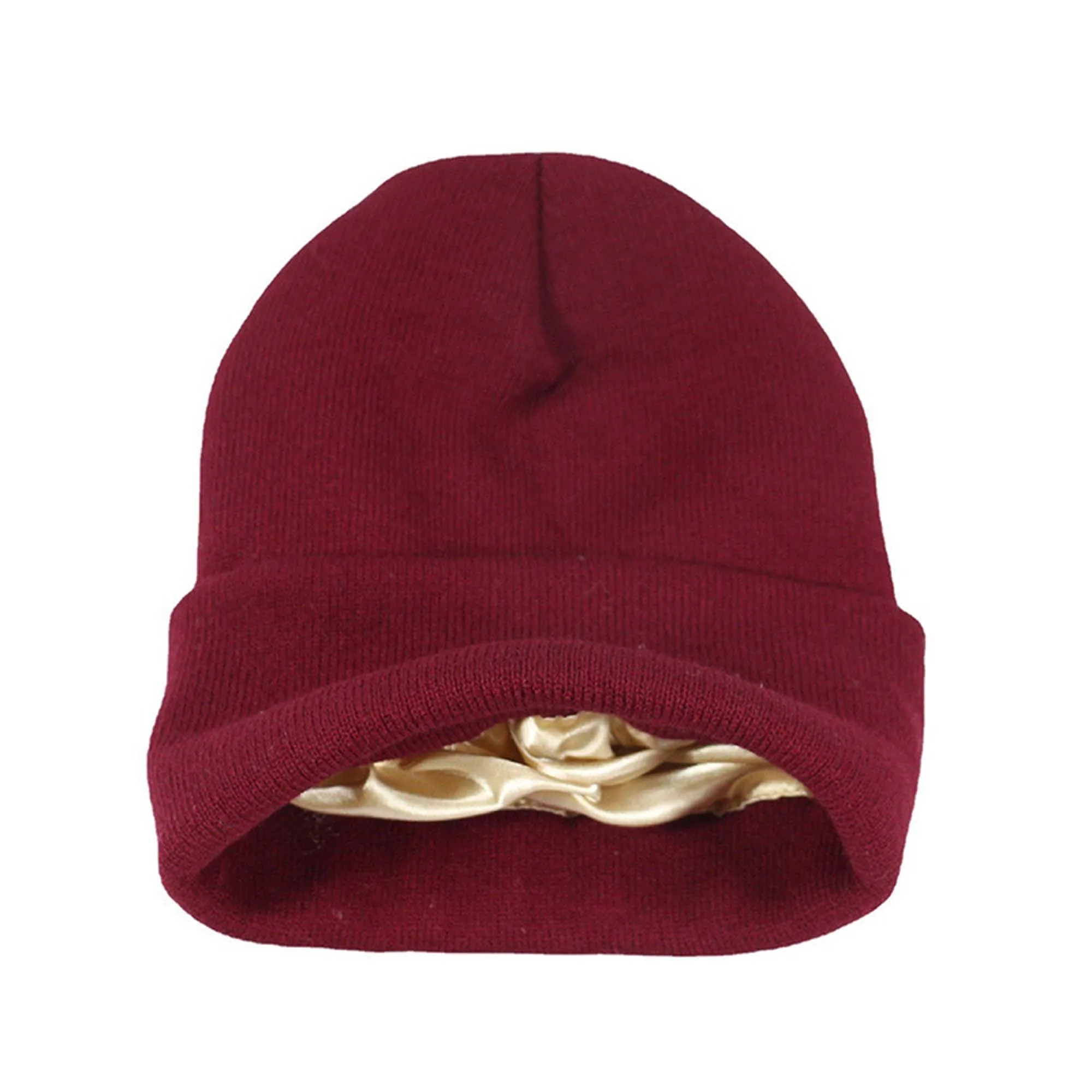 Kinitted Beanie Cap With Satin Lined 7