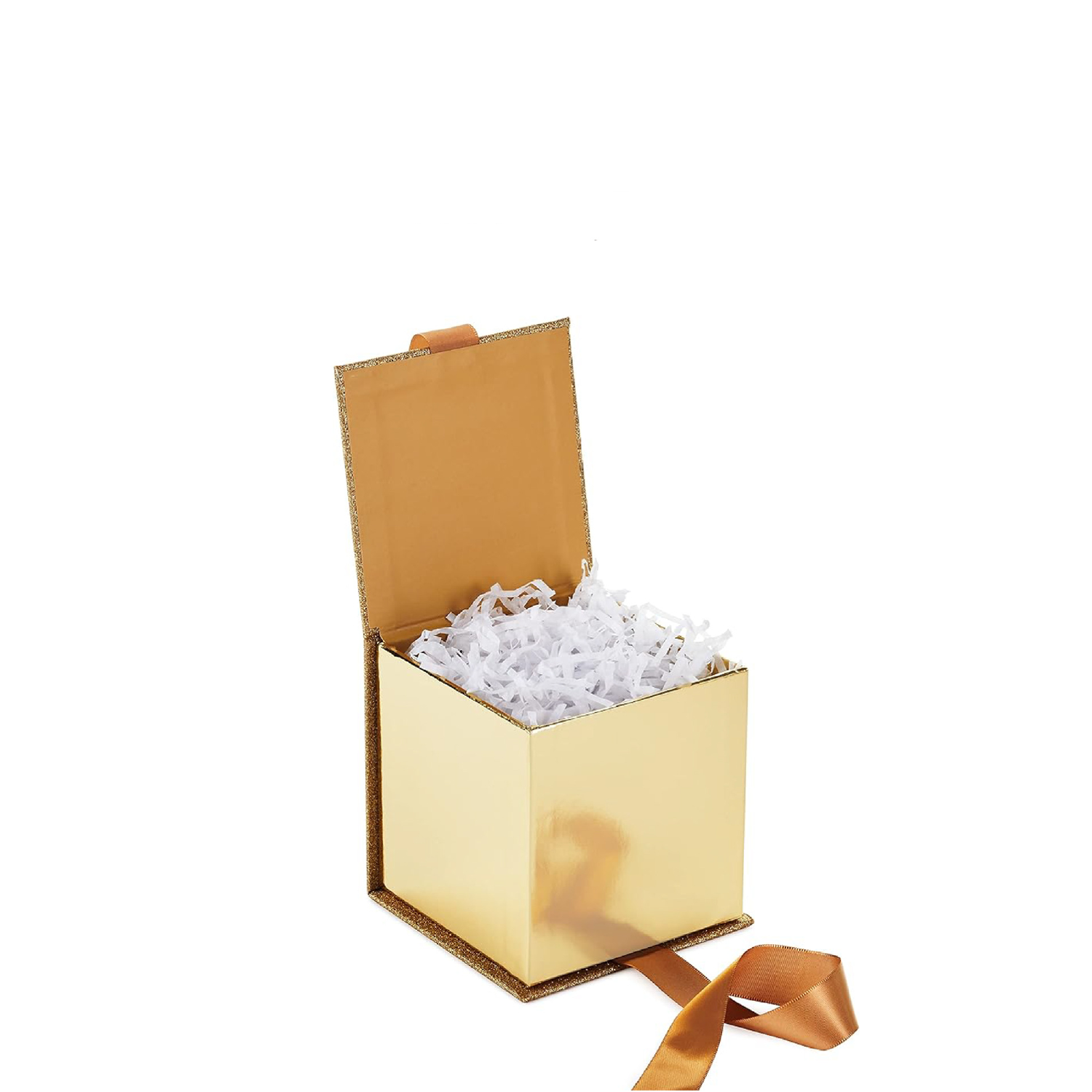 Custom Glitter Gift Paper Box W/ Bow 2