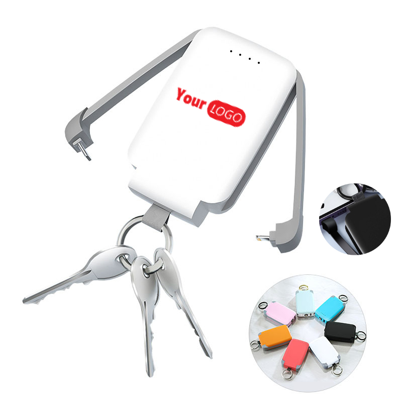 Compact Keychain Charger with Built-In LED Light 2