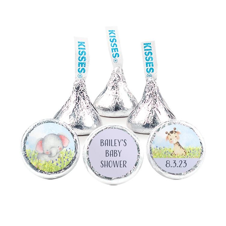 Baby Shower Animals Design - Hershey's Kisses w/ Full Color Label 1