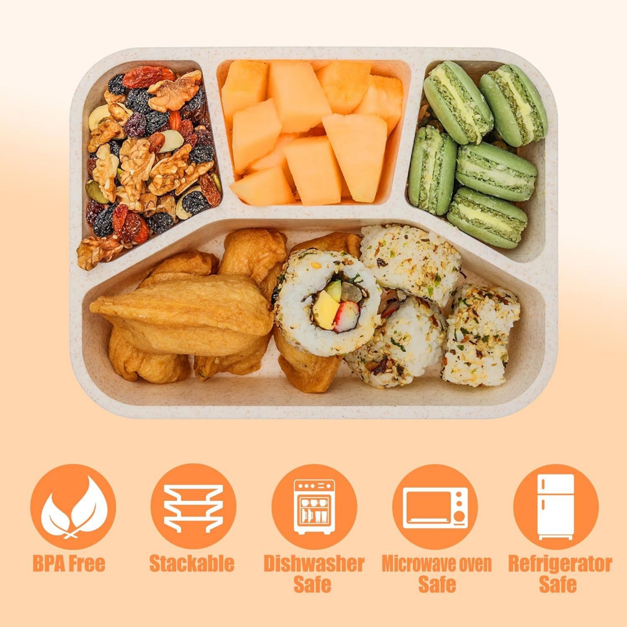 5-Compartments Lunch Box 2