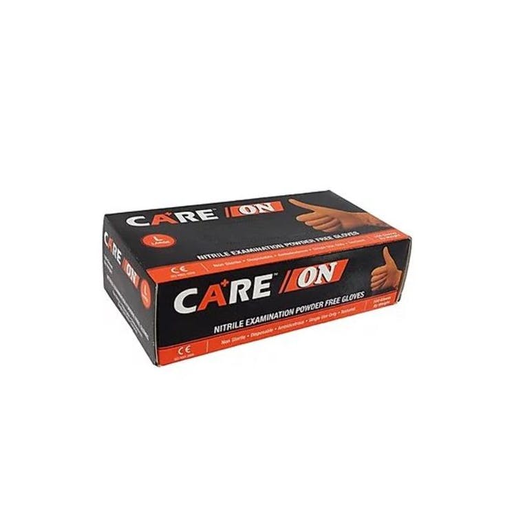 Nitrile Medical Gloves - Orange Medium 2