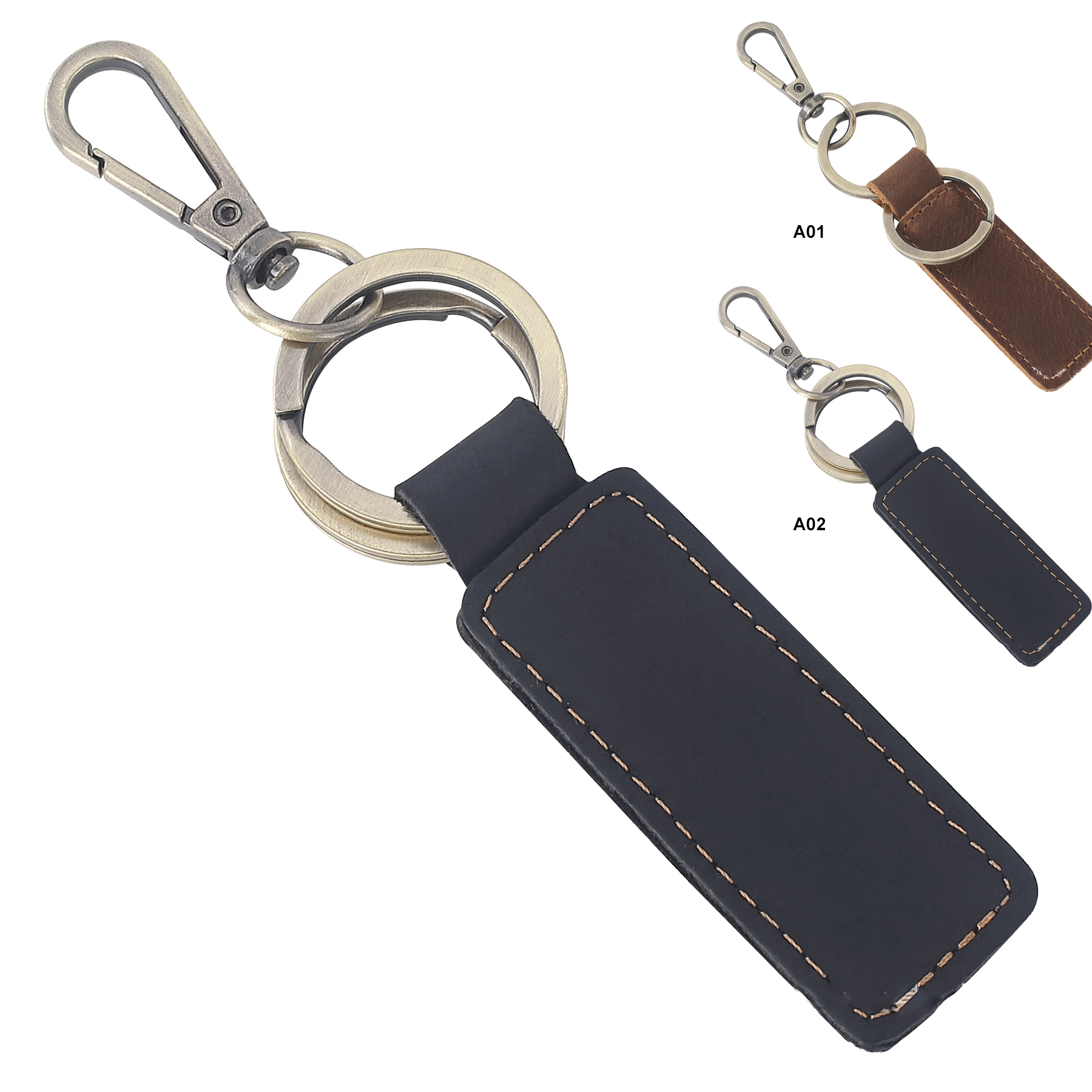 PERSONALIZED Leather KEYCHAIN