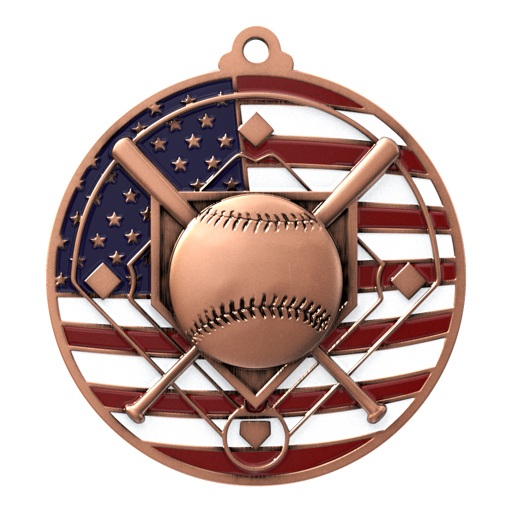 Baseball Patriotic Medallion (2-3/4") 5