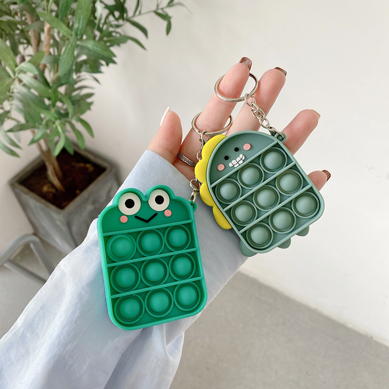 Silicone Squeeze KeyChain Toy for Adults Kids 8