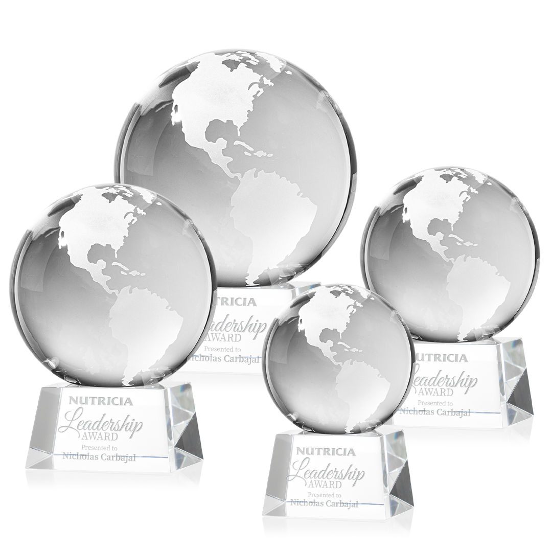 Globe Award on Robson Base - Clear 9