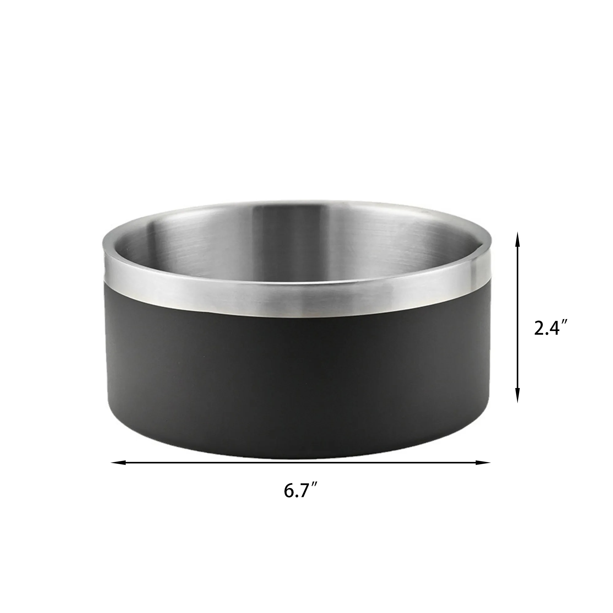 304 Stainless Steel Pet Bowl with Anti Slip Design 2