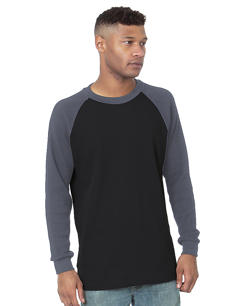 Heavyweight Waffle Knit Thermal, custom hoodie or sweatshirt with logo imprint 5