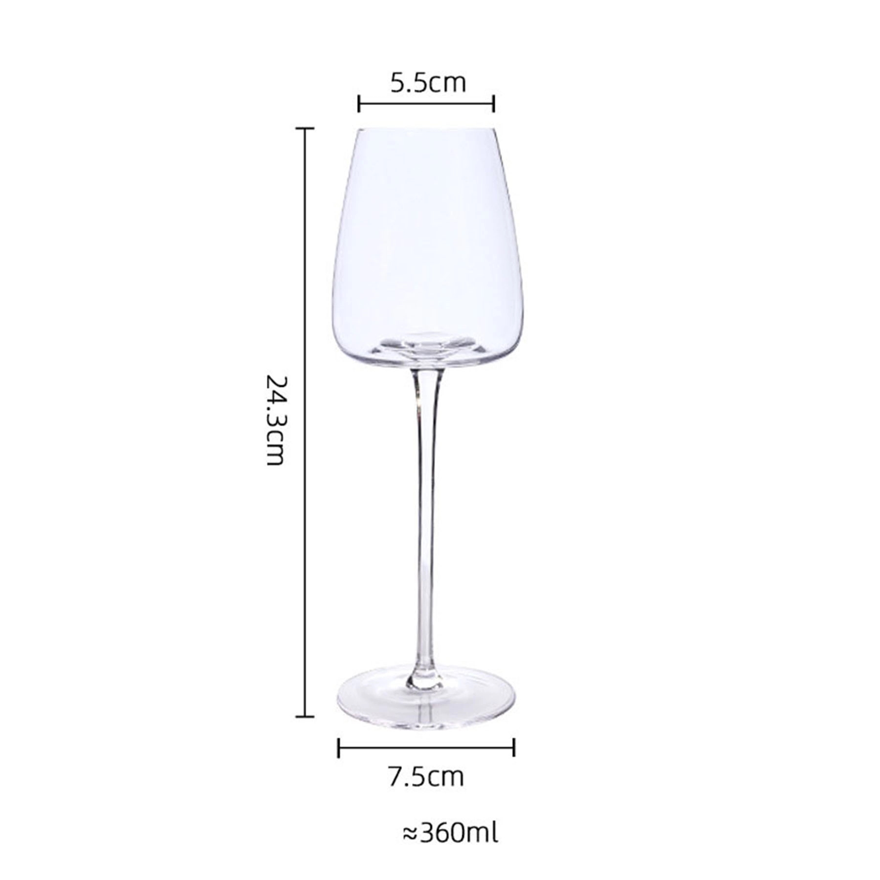 Capacity Crystal Red Wine Glasses 3