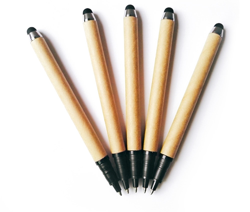Paper Recycled Pens with Stylus 3