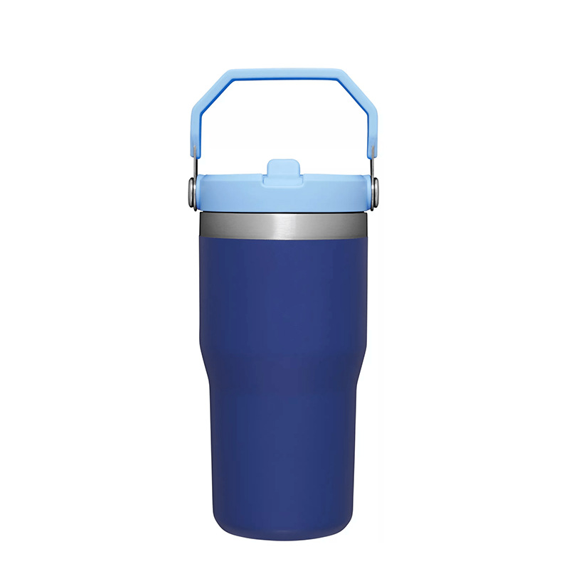 20 Oz Vacuum Flip Straw Tumbler (Silk-screen / Laser Engraved) 5