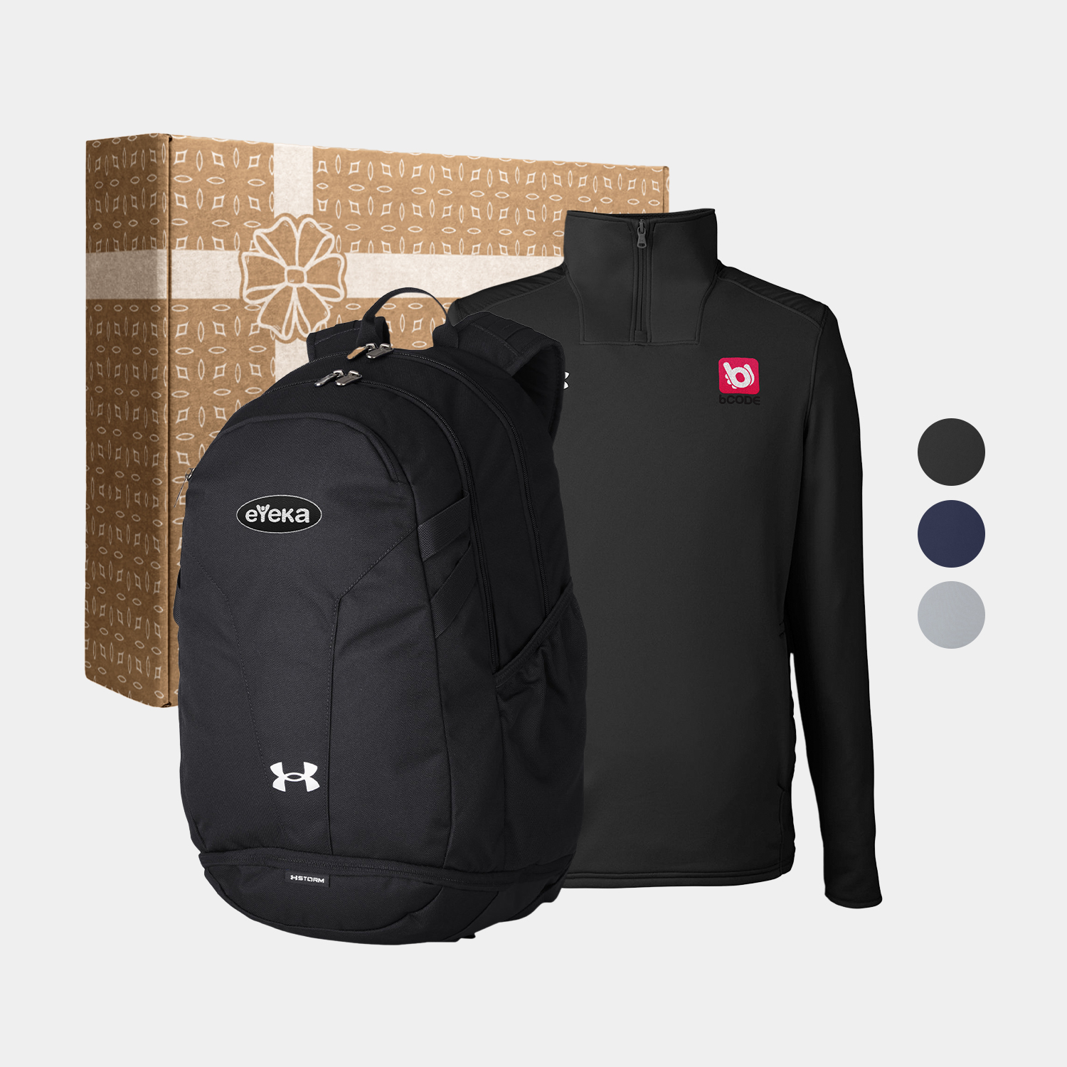 Under Armour® Men's Quarter-Zip & Laptop Backpack Gift Set 2