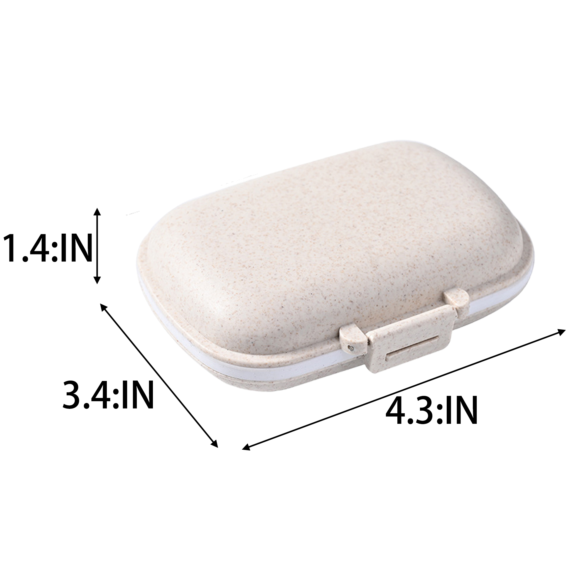 Durable Travel Pill Box with Compartments 3