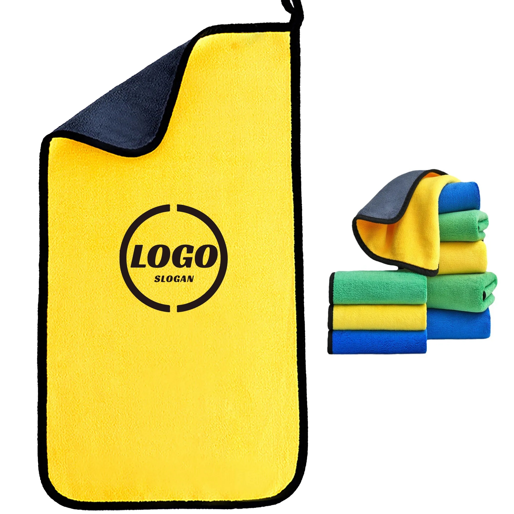 Custom Coral Fleece Car Wash Towel