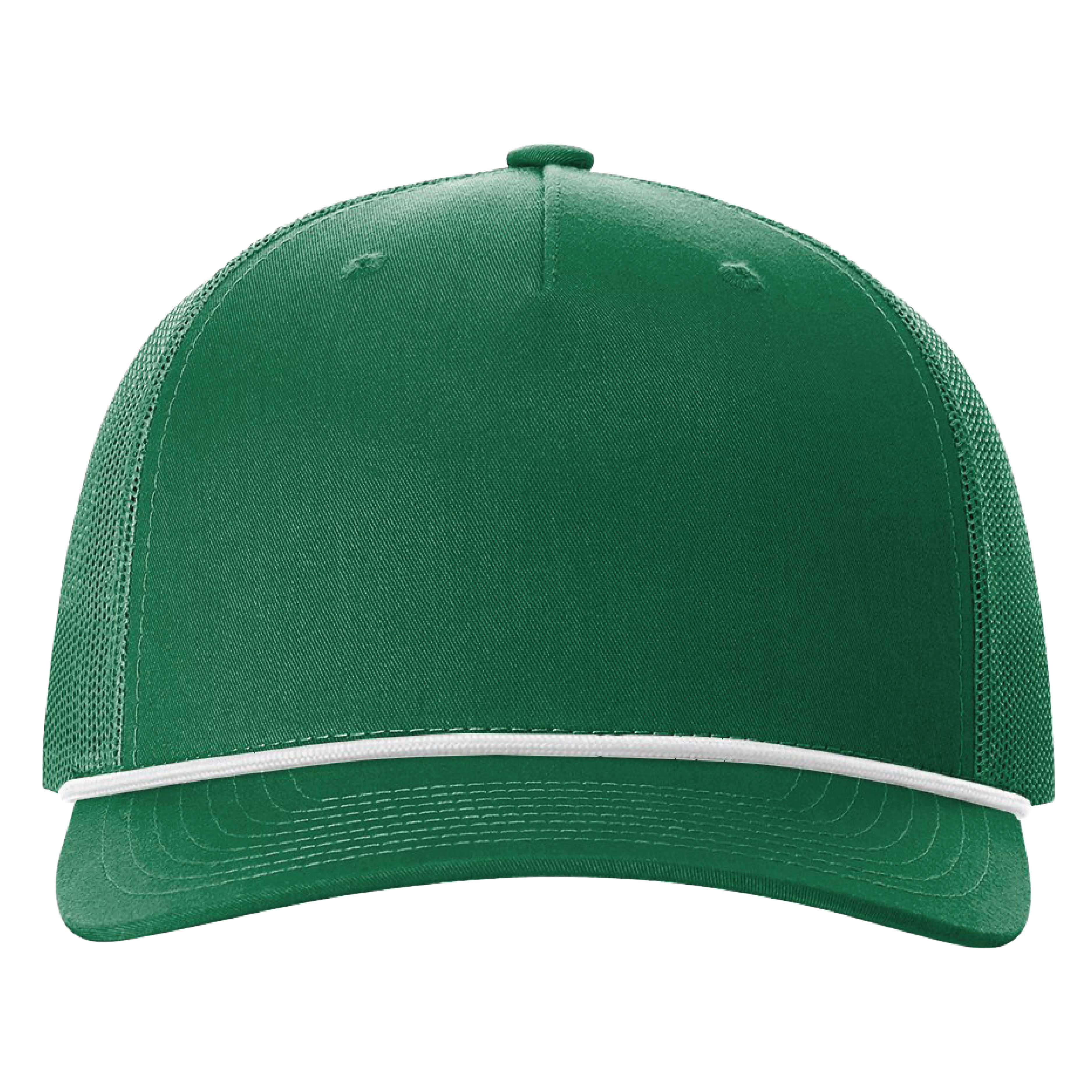 Richardson 112FPR 5-Panel Trucker Hat with Rope w/Leatherette Adhesive Patches or Embroidery 20