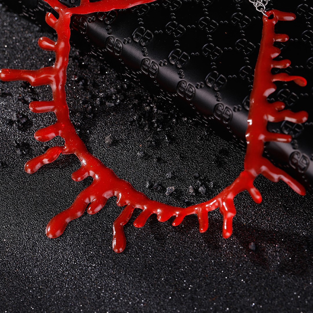 Halloween Bloodstain Necklace 4