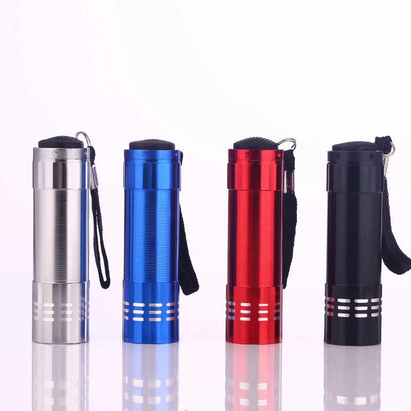 Metal 9 LED Flashlight 3