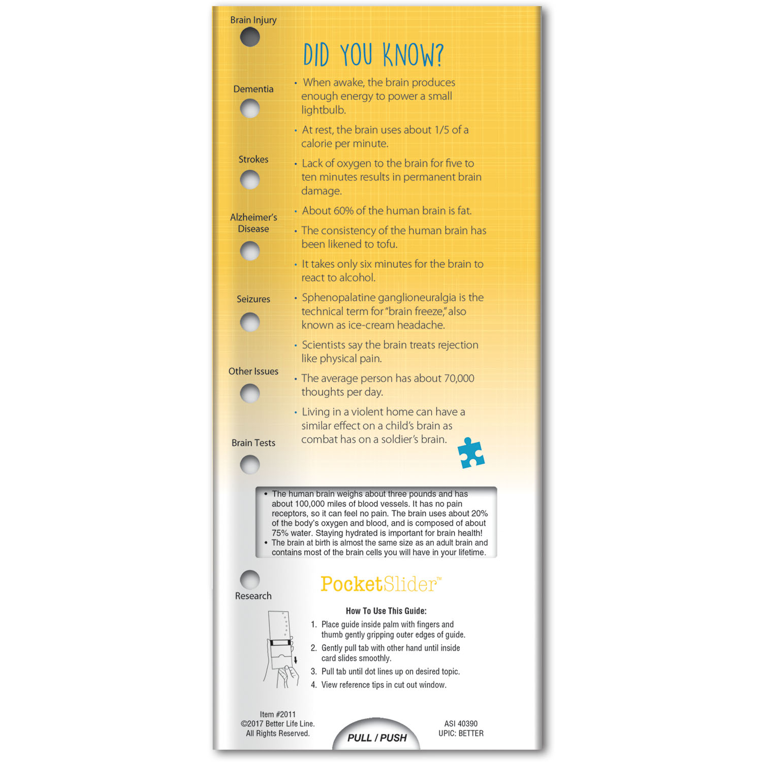 Pocket Slider - Brain Health & Safety 3