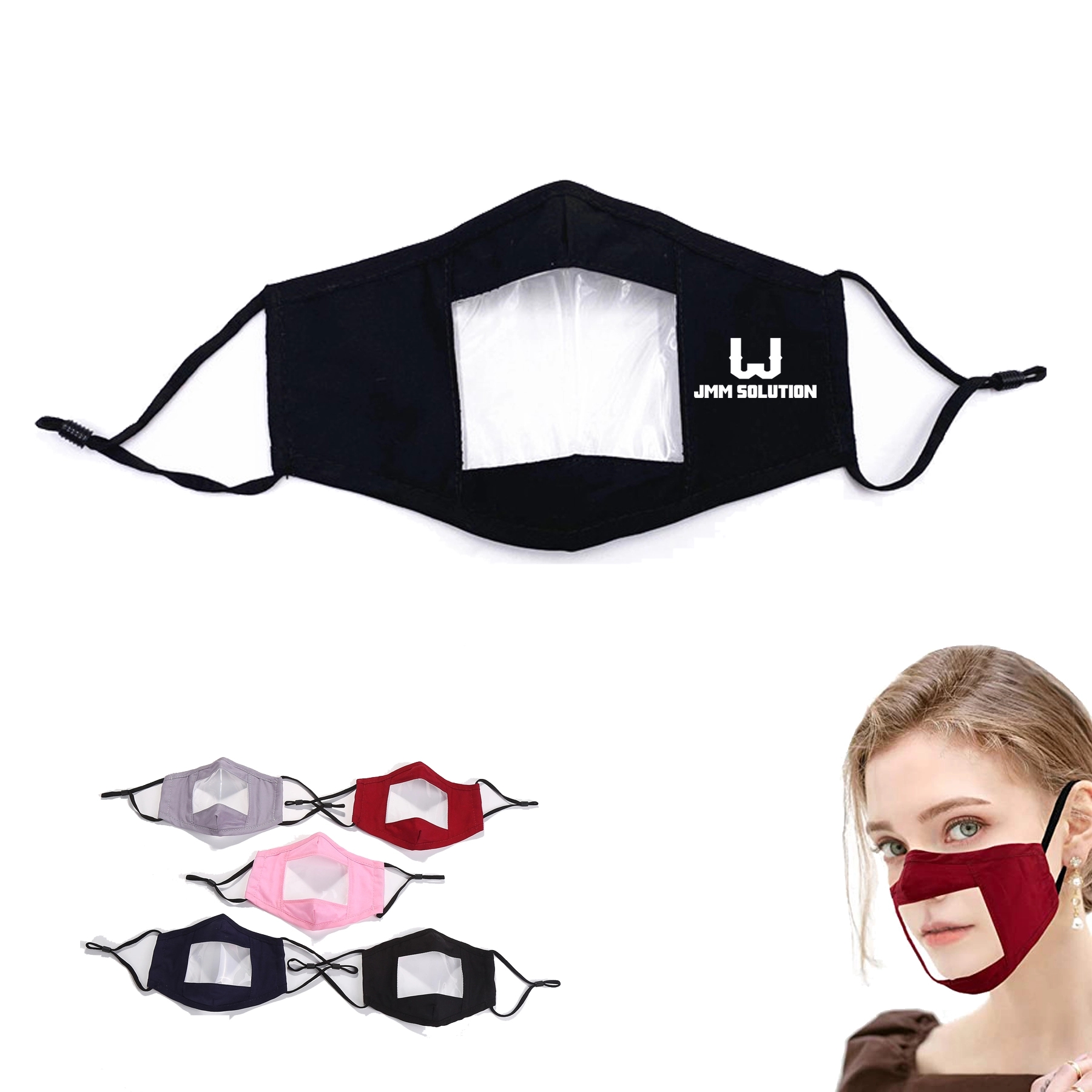 Face Mask With Clear Window 2