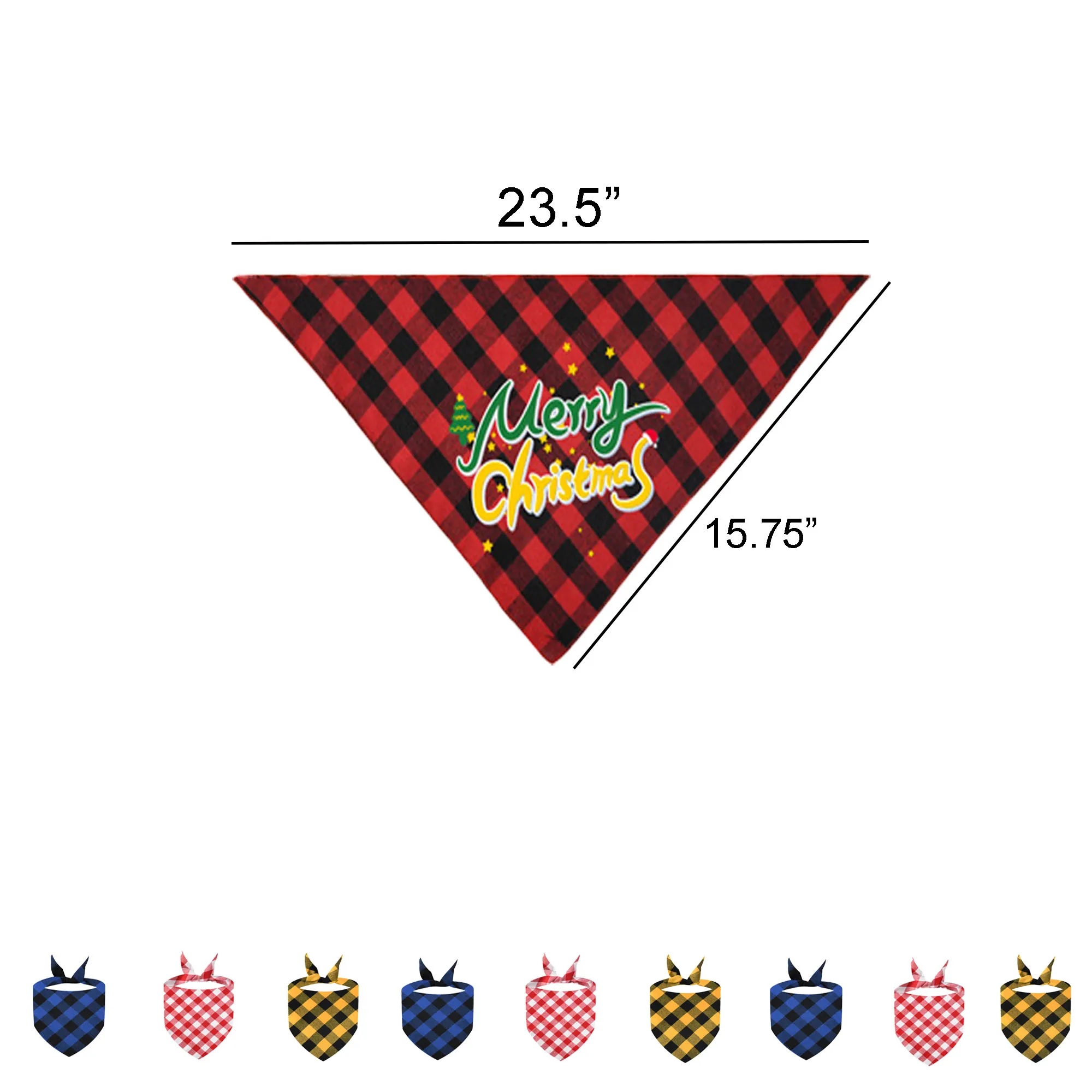 Spot Triangle Pet Dog Bandana 2