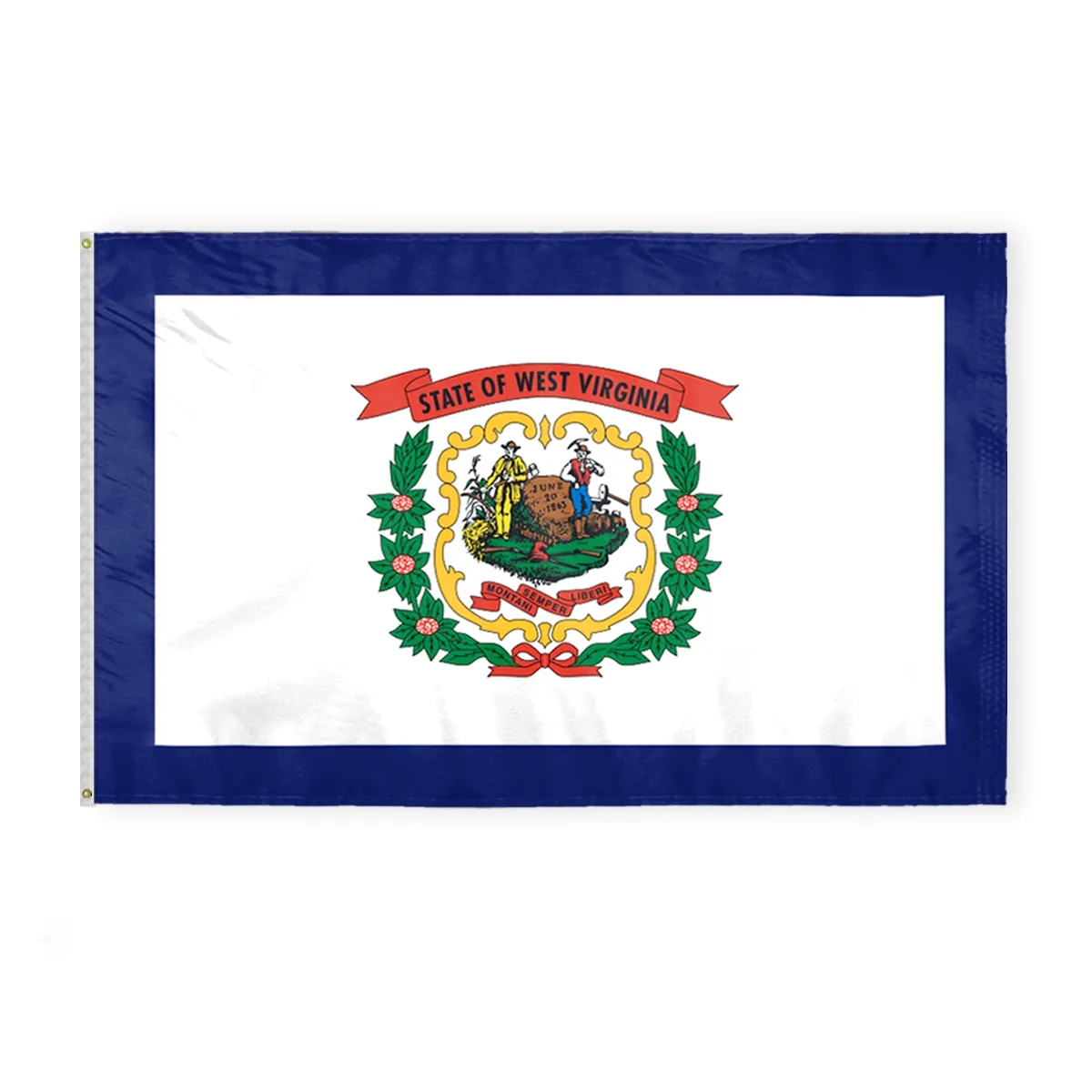 12"x18" to 8'x12' West Virginia Nylon Flags 4