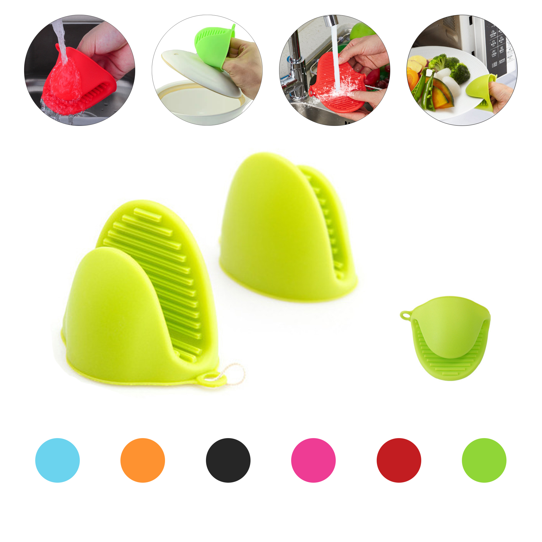 Heat Resistant Silicone Glove For Kitchen Use 2