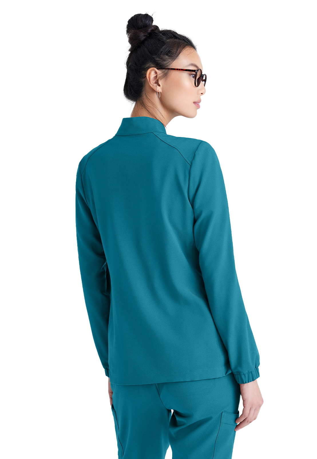 Grey's Anatomy Evolve Stretch - Women's Three-Pocket Virtue Warm-Up Scrub Jacket 48