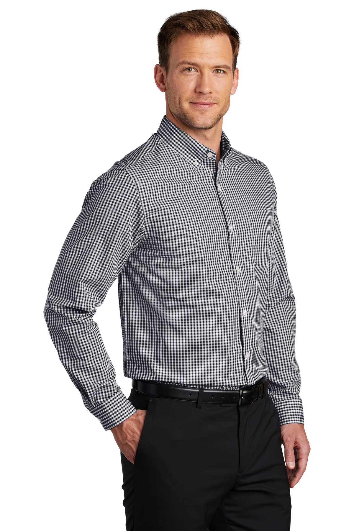 Broadcloth Gingham Easy Care Shirt