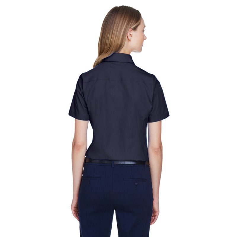 Devon & Jones Ladies' Crown Woven Collection™ Solid Broadcloth Short-Sleeve Shirt 11