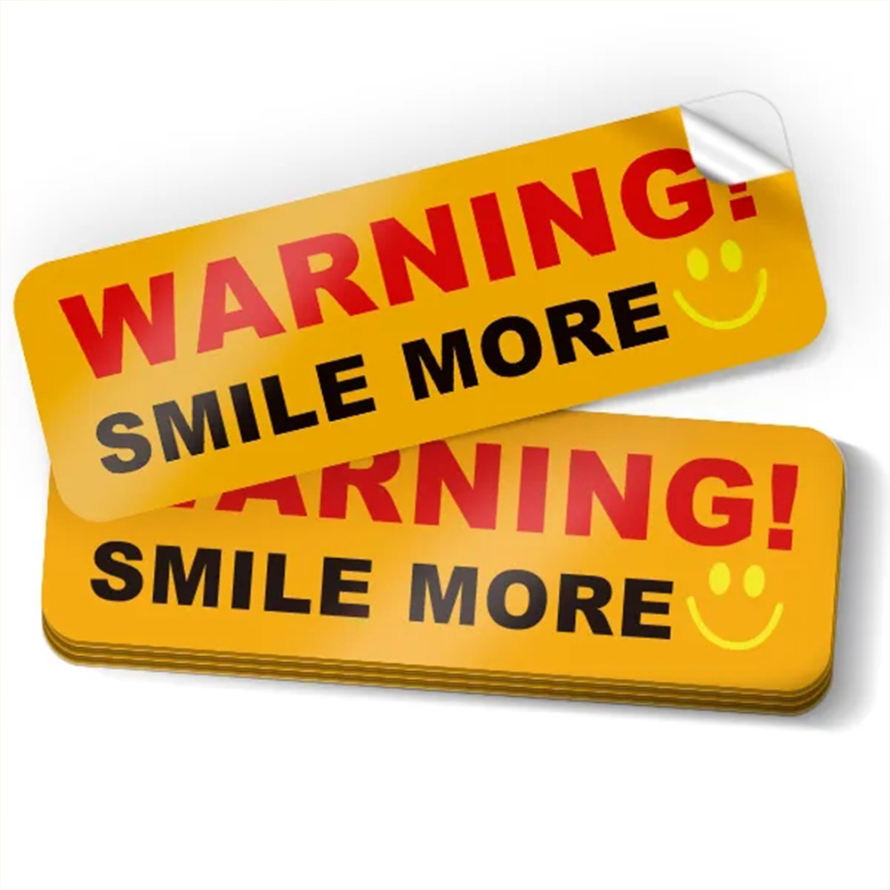 Custom Shape Bumper Sticker (2.75" x 15") 6