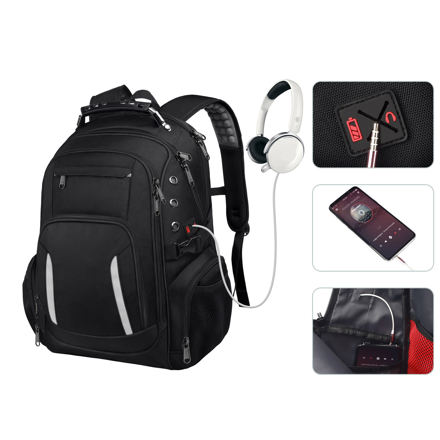 Travel Laptop Backpack with USB Port 3