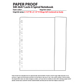 FSC® Mix 6.5" x 7" Lock-it Spiral Notebook 13
