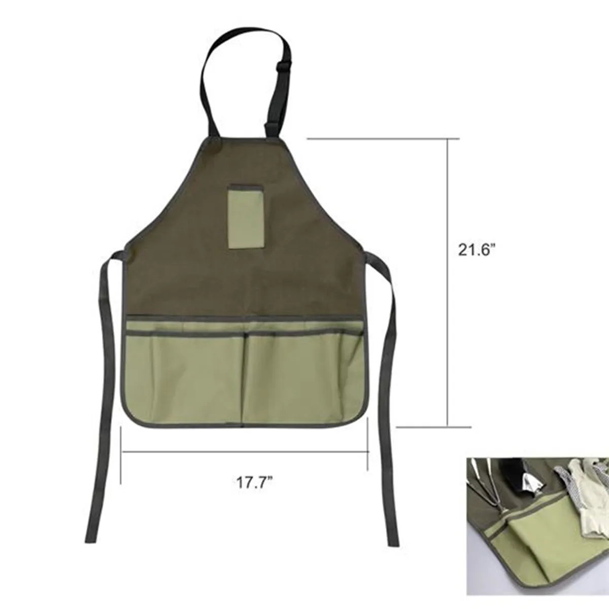 Oxford Cloth Gardening Aprons Work Tool Bag with Pockets 6