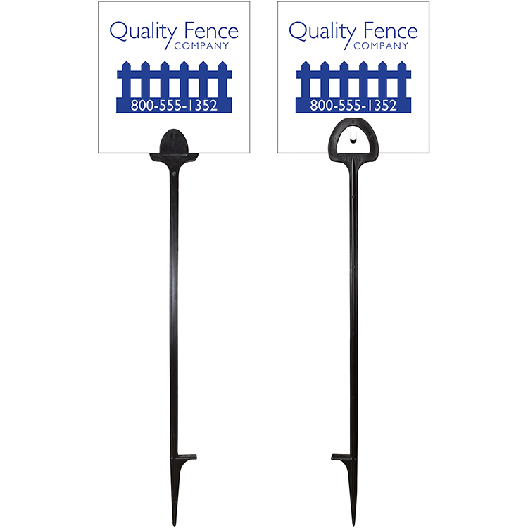 6" x 6" Value Marking Signs - One Color, Front & Back 3