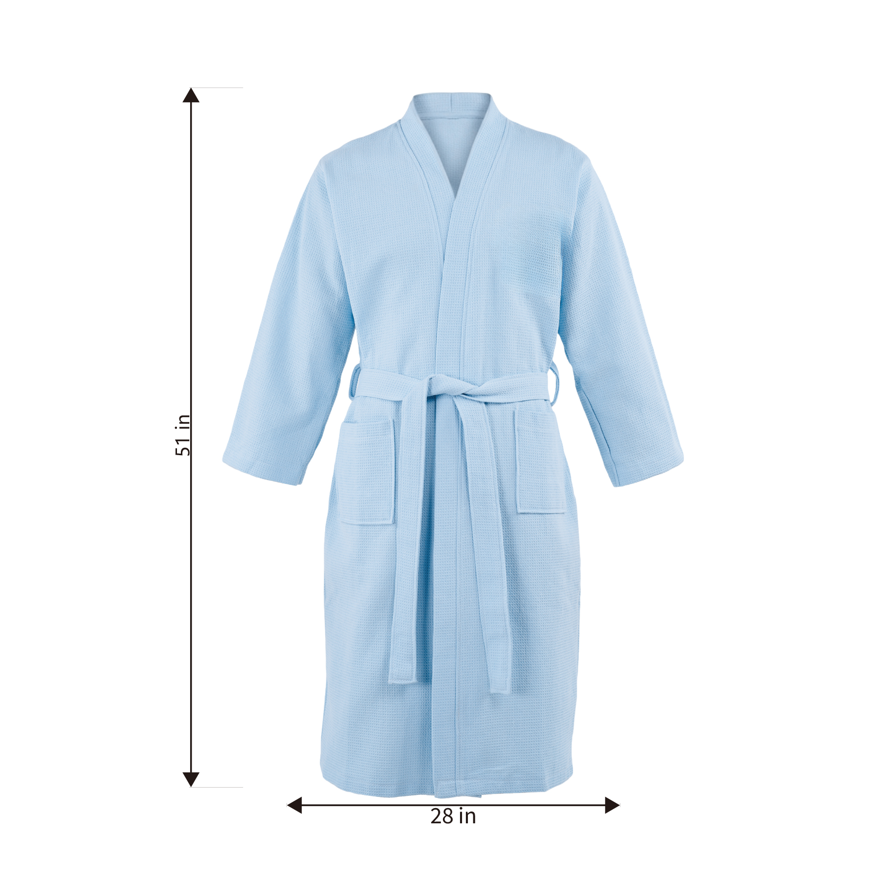 100% Cotton Waffle Kimono Robe 19