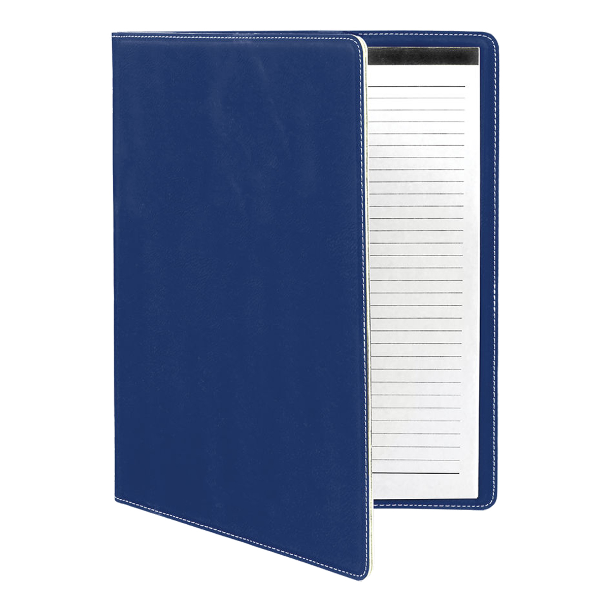 9" x 12" Leatherette Blue/Silver Portfolio 2