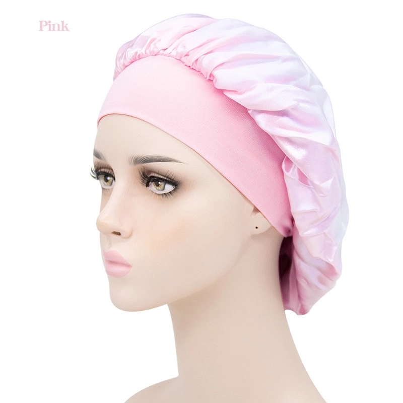 Silk Satin Bonnet Hair Cover Sleep Cap 3
