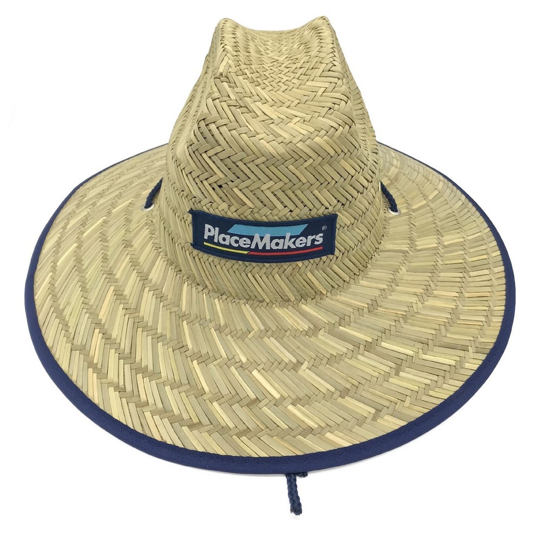 Custom Lifeguard Style Woven Straw Hat 11