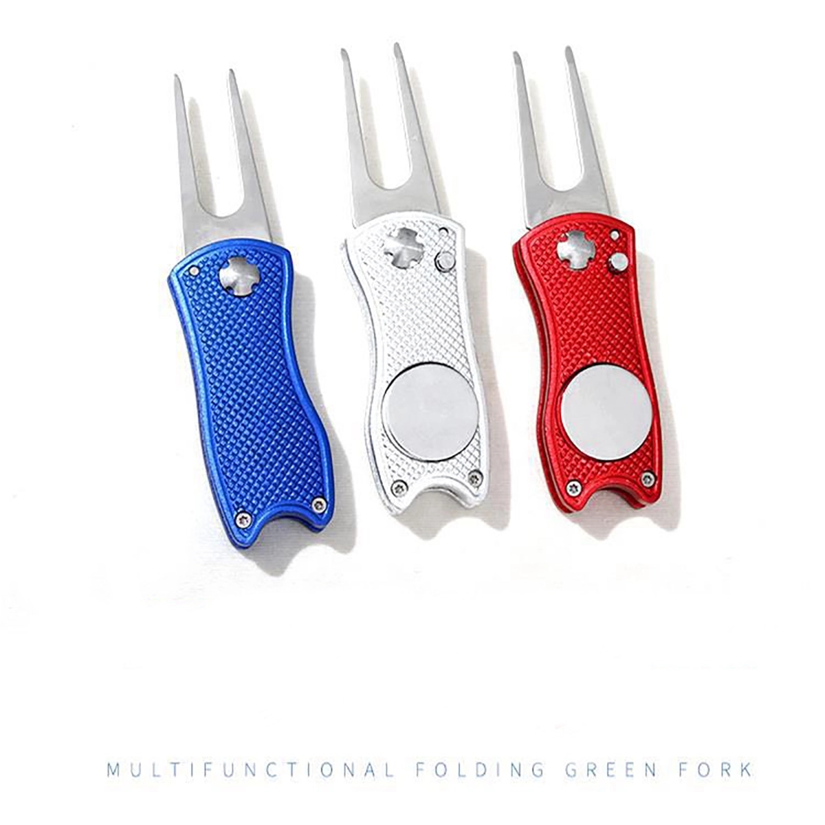 Divot Repair Tool Stainless Steel Foldable Golf 3
