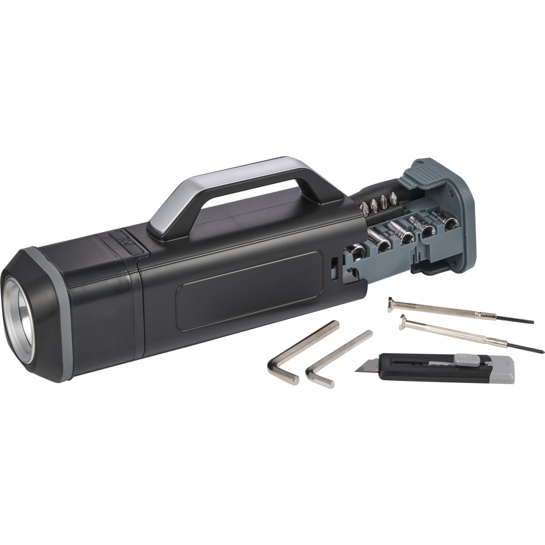 Tool Set with Rechargeable LED Flashlight 14