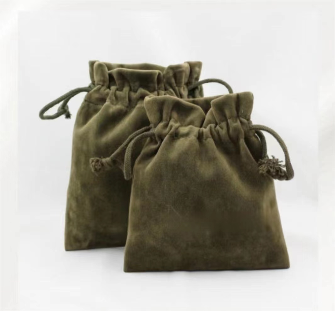 Suede-ish Drawstring Bags 2