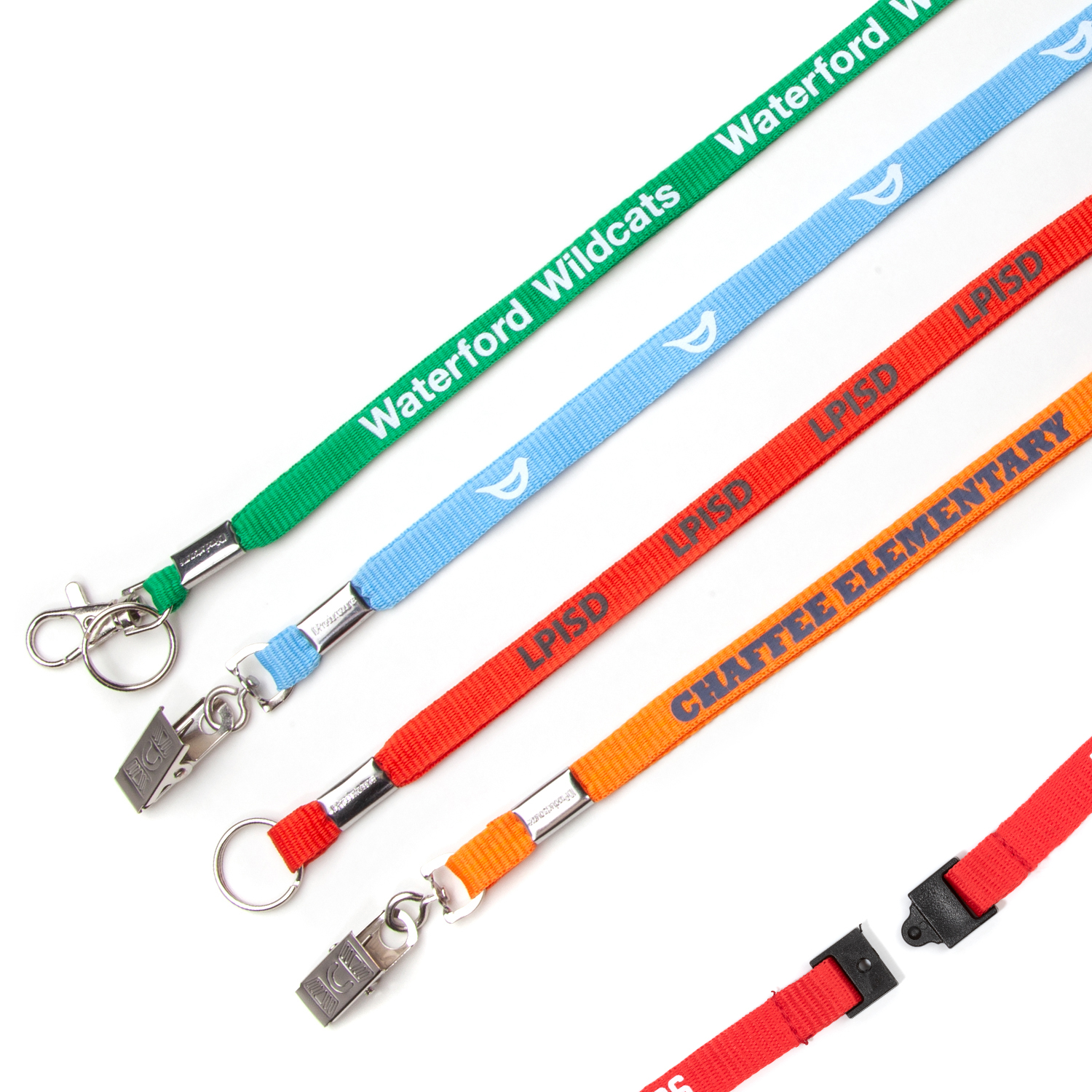 3/8" Flat Polyester Youth Lanyard with Breakaway 11
